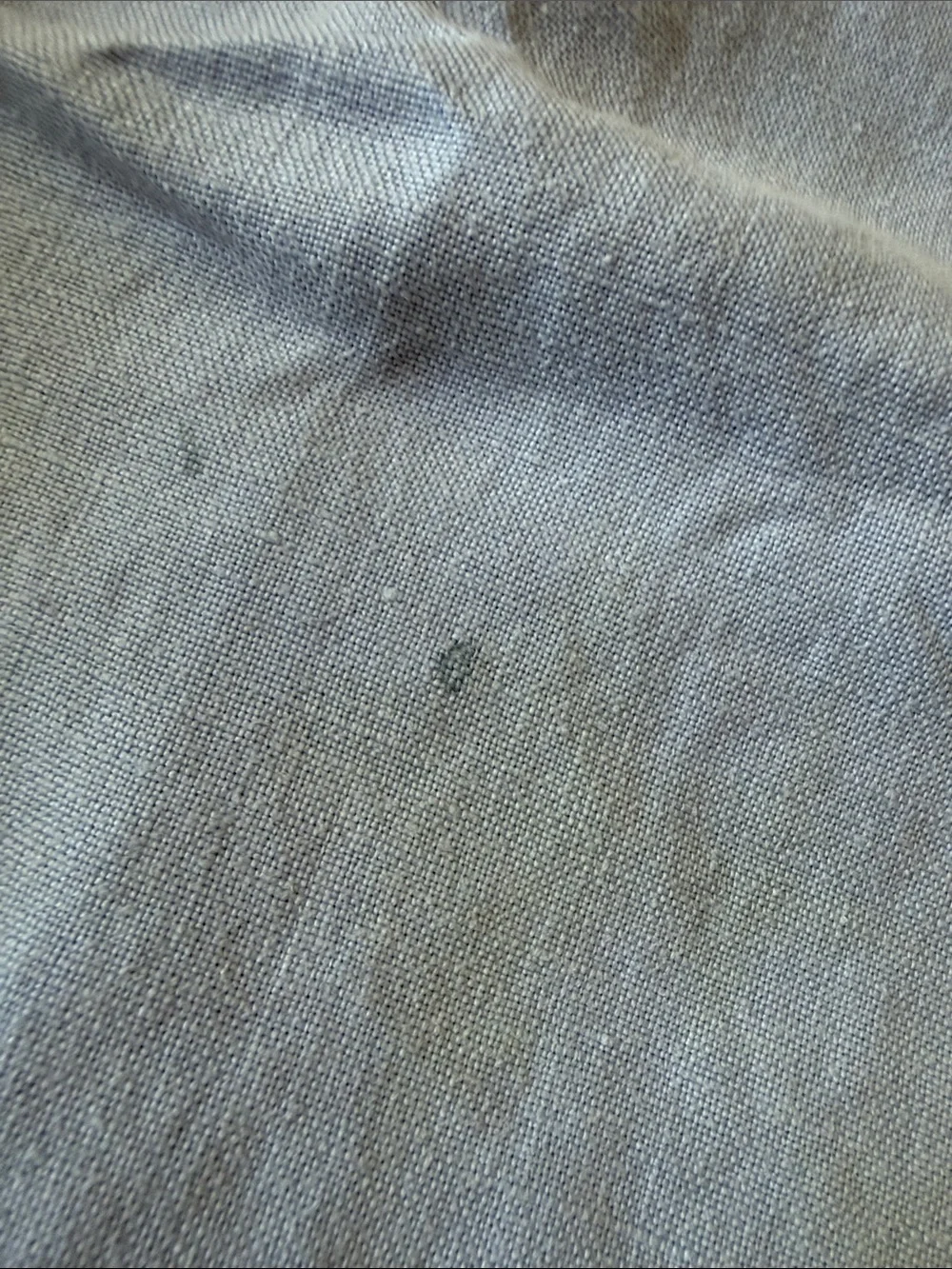 Blue linen rectangular tablecloth 80”x62”